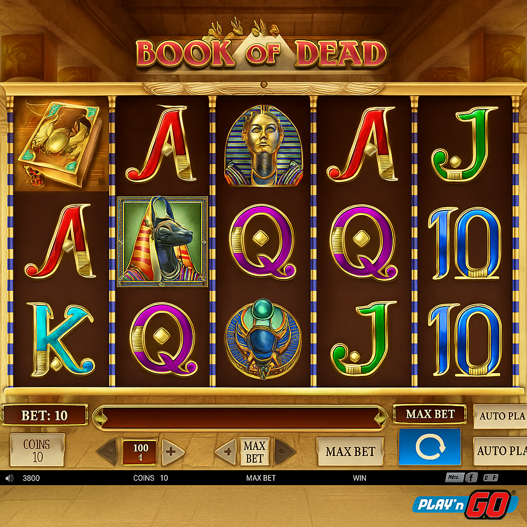 1Red Casino - Book of Dead Slot Game